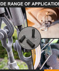 4 Pack M8x120mm Single Hole Clevis Pins Black Built For Quick Attachments And Heavy Duty Rigging In Farm Construction Aviation Ship Rigging Furniture Assembly And Mechanical Linkages. in rigging and farm linkage uses