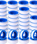100 Rolls PTFE Tape One Half Inch By 520 Inches For Plumbing Sealant Waterproof Leak Proof Sealing Tape, Great For Shower Heads, Water Pipes, And DIY Repairs, White