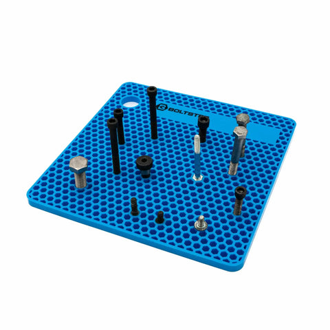 Original Blue Fastener Organizer Tray Pro Grade For Mechanics And DIYers Silicone Bolt And Screw Tray That Keeps Bolts In Place During Teardown And Reassembly Heat And Chemical Resistant Non Slip Tool Tray