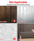 Image showing surfaces not suitable for Stainless Steel Magnetic Door Stopper With Retractable Catch: uneven, wet, textured, wallpaper.