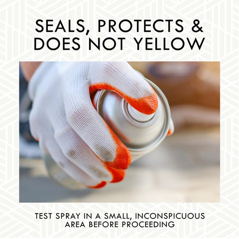 Person holding an 11 oz can of Clear Matte Finish Spray Locks Down Every Surface With A Smooth Non Glossy Look That Will Not Yellow Over Time.