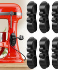 Six Pack Upgraded Kitchen Cord Organizer For Appliances Stick On Cord Wrappers And Holders shown on a mixer