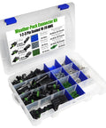Dope 374 Piece Weather-Pack Connector Kit With Sealed Automotive Terminals For 1 To 3 Pin Holes Perfect For 20 Amp Wiring And 10 To 20 Gauge Cabled Electronics Projects, open organizer case