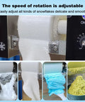 Heavy Duty Commercial Snow Cone Shaver Grinding Down Ice Blocks To Whip Up 198 Pounds Of Silky Shaved Flakes Daily With Tough Steel Cutters And Dependable Air Cooling For Street Vendors And Dessert Shops showing adjustable snowflake size.