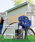 No Hassle Electric Airless Paint Sprayer Featuring Always On Prime Tech For Unthinned Paint And Stain near house for quick renovations.