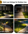 Outdoor Brass Pathway Lights Built To Last With Solid Brass Construction For Low Voltage Landscape Lighting Wired 12V Walkway LED IP65 Waterproof Hat Top Bronze For Garden Yard Driveway G4 Bulb Not Included lighting various outdoor areas.