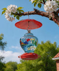 8 Inch Weather Guard Dome For Bird Feeder Red Protective Cover Shields Rain Snow Sun 20cm Diameter Fits Smaller Feeders