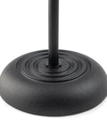 No Fuss Setup Heavy Duty Mic Stand For Live Gig Or Bedroom Studio Adjustable To Sixty Inches with cast metal base.