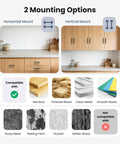 20 Pack 3 Inch Hole Center Kitchen Cabinet Handles in horizontal and vertical mount options, compatible materials