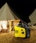 2550W Portable Inverter Generator For Home Use with 1.06 Gallon Fuel Tank and up to 10 Hours Runtime 120V near camping tents