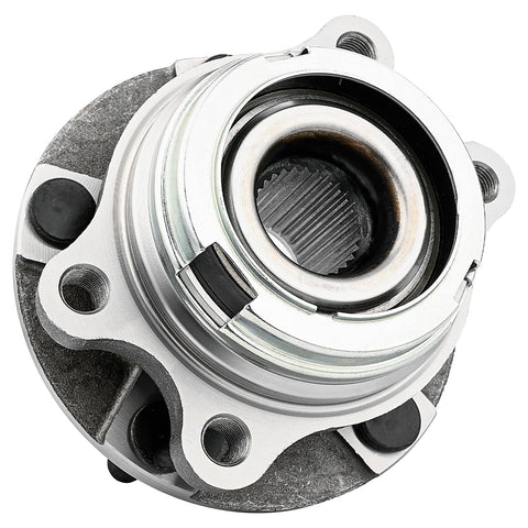 Close-up of Pair Front Wheel Hub Bearing For Nissan Altima 2007 Through 2013 2.5L 4-Cylinder Models Only With ABS Encoder