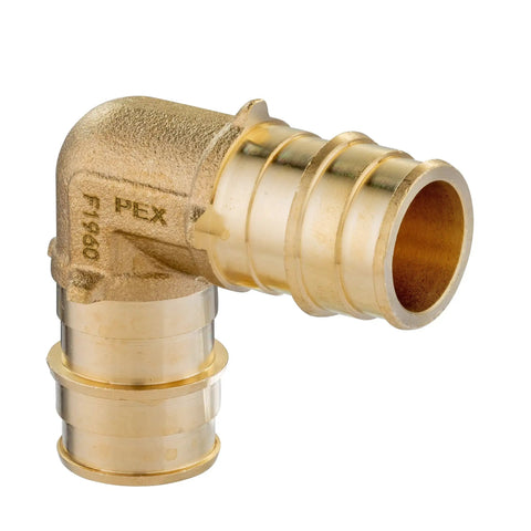 Half Inch Pex A Tubing Bundle 200 Ft Red And Blue With Brass Expansion Fittings Elbow Tee Coupler Pack Of 30, brass elbow fitting