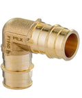 Brass elbow fitting from Pack Of 30 Half Inch PEX A Full Flow Expansion Fittings Bundle Including Tee Elbow And Coupling 10 Pieces Each F1960