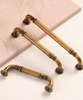 Arch Cabinet Handles in Champagne Bronze European style arched drawer pulls, 5 inch center to center zinc alloy hardware, 10 pack