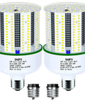 80W LED Corn Light Bulb 5000K Daylight White 2 Pack 800W Equivalent Dimmable E26 E39 Base for indoor outdoor use