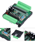 Industrial 12V Programmable Logic Controller with Relay Output and Base Plate for Plug and Play Setup Control of DC Motors Valves and Other DC Loads