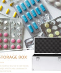 Kickass Aluminum Toolbox With Deadbolt Lock And Shock Absorbing Foam Lining Smooth Portable Hardware Case for medicine storage.