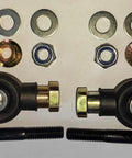 Set Of 2 Outer Tie Rod Ends 7061138 For RZR 570 800 4 S And Ranger 500 700 800 900 XP UTVs 2002 To 2014 And Beyond With Left Hand Thread Half Inch Twenty Grade 12.9 Bolts Durable Steel Easy Install Heavy Duty, with bolts and washers