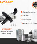 2026 Upgraded Washer Drain Pump Replacement W10536347 W10155921 W10049390 displayed with appliances and features