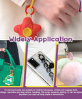 32Pcs 8 Colors 25mm 1 Inch Round Spring O Rings Assortment Kit used on handbag, keychain, and plush decoration