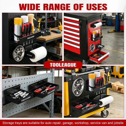 Rock Solid Magnetic Tool Organizer Trays With Soft Rubber Base Built Tough For Garage Workbenches Holds Wrenches Power Tools And Fasteners Without Scratching Surfaces