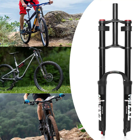 Air Suspension Fork For Mountain Bikes With 180 Mm Travel And Rebound Adjust, 9x100 Mm QR, 1-1/8 Inch Straight Steerer, detailed view
