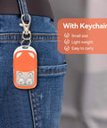 Portable Gate Opener Remote For Driveway And Chicken Coop Doors, HCS301 Rolling Code 433.92MHz on jeans with keychain clip