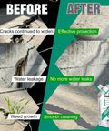 Before and after image of concrete fixes with Heavy Duty Concrete Crack Filler And Self Leveling Cement Sealant Kit For Driveway Fixes That Hit Different Featuring Quick Drying Formula.