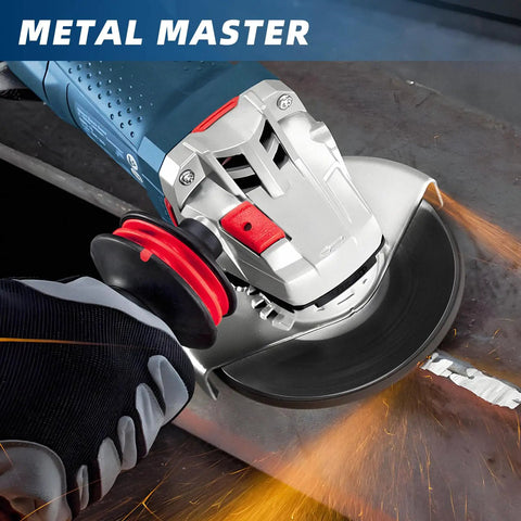 10 Pack Premium Zirconia Flap Disc 40 Grit Type 29 for 4.5 Inch Angle Grinder in action, sparks flying