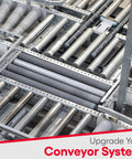 Heavy Duty Conveyor Replacement Roller 1.9 Inch Diameter 21 In BF Galvanized Steel Rollers installed in conveyor system