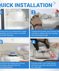 Beefy Build Evaporator Fan Motor For GE And Hotpoint Refrigerators Replacement WR60X10185 installation steps diagram