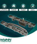 Premium Bronze Sliding Patio Glass Door Handle Set With Offset Latch And Keyed Lock Sash Control showing detailed hardware design.