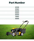 Idler Pulley Belt Repair Kit For Husqvarna 22 Inch AWD Mowers with Part Numbers and Mower Image
