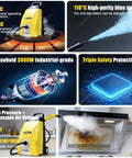 Heavy Duty Commercial Steam Cleaner 3000W With 3.5L Tank features adjustable high-pressure steam for tough grime removal.