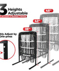 9 Hole Pitching Net With Adjustable Height And 18 By 22 Strike Zone Baseball And Softball Practice Target showing three height levels