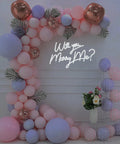 27.5 Inch Will You Marry Me Neon Sign With Dimmer Switch For Wedding Wall Decor 12V LED Neon Light on balloon arch