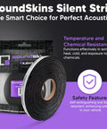 Gotta Have Sound Deadening Foam Tape Closed Cell Acoustic Rubber Insulation Strip for Car Door Seals in packaging, showcasing design.