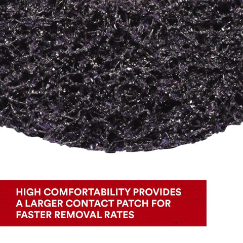 XT Pro Disc SiC Extra Coarse T27 Abrasive Disc For Metalwork Four And One Half Inch By Five Eighth Inch Eleven Thread Removes Rust Paint And Coatings Fast Resists Loading Leaves A Fine Finish Purple
