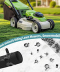 Spring Band Hose Clamps Assortment Kit 100 Pcs With Ten Sizes, close-up and organized case, for lawn mowers and snowmobiles