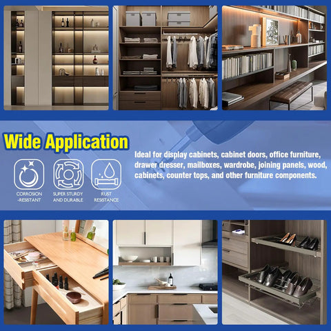 Image showcasing the 125 Piece Furniture Cam Lock Kit With Eccentric Wheel Connectors for cabinets and furniture applications.
