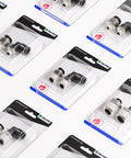 Elbow and Straight Push To Connect Fittings One Half Inch Tube OD To One Quarter Inch NPT Thread Pneumatic Quick Connects Pack