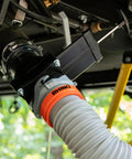 Must-Have RV Gate Valve With Built-In Clear Adapter And Four Bayonet Prongs installed on RV drain pipe