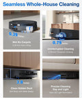 T80 Omni Robot Vacuum And Mop With Instant Self Cleaning OZMO Roller Mop TruEdge Cleaning AI Navigation 18000Pa Suction