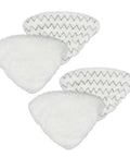 Replacement Steam Mop Pads for Bissell PowerEdge and PowerForce Lift Off Mops 4 Pack with Two Soft Pads and Two Scrubby Pads