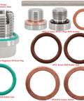 Oversize Oil Drain Plug Kit For Stainless Steel Oil Pan Self Tapping M16.1 1.5 By 15mm Thread Repair With CNC Cut Precision