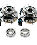 Front And Rear Wheel Bearings And Hubs Kit For Suburban 2500 RWD Replacement With Premium Sealed Bearings And Hubs Set