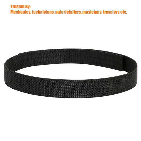 Buckleless Elastic Belt For Men And Women, One And Three Eighths Inch Adventure Stretch Nylon Web Belt With Hook And Loop Closure