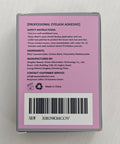 Back of packaging for Extra Strong Lash Extension Glue 5ml For Pros Fast 0.5 To 1 Second Dry Time Black Adhesive With Up To 8 Weeks Hold