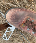 Heavy Duty Aluminum T Post Fence Step With Integrated Nylon Pouch Rock Solid Grip for secure outdoor crossing with boot.