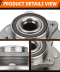 Front Wheel Hub Assembly 5 Lug With ABS Direct Fit Replacement For Dodge Journey 2009-2020 And Ram ProMaster 2014-2015 Beefed Up Wheel Bearing Hub Assembly 513286 For Passenger Or Driver Side, product details and close-up.